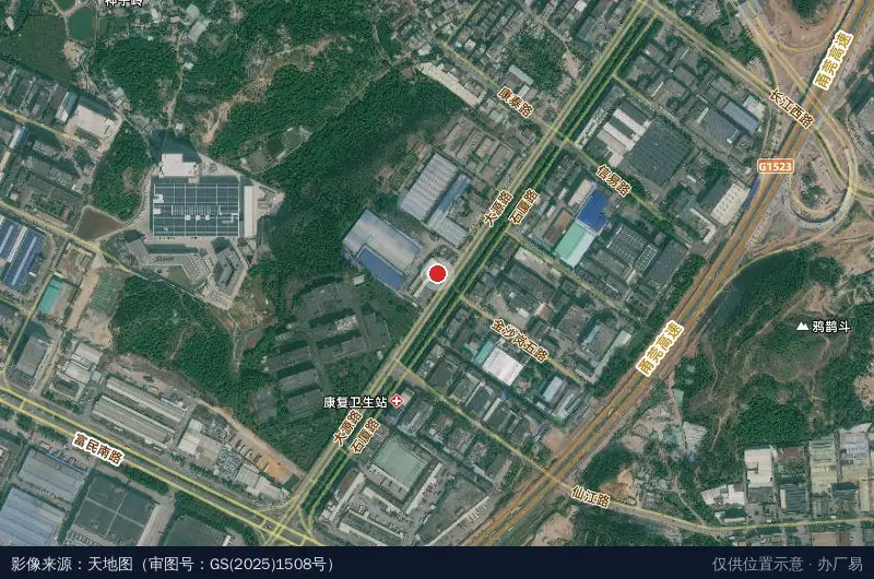 港丰物流卫星位置示意图