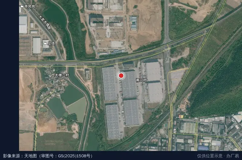 普洛斯物流园a3库第1分区卫星位置示意图