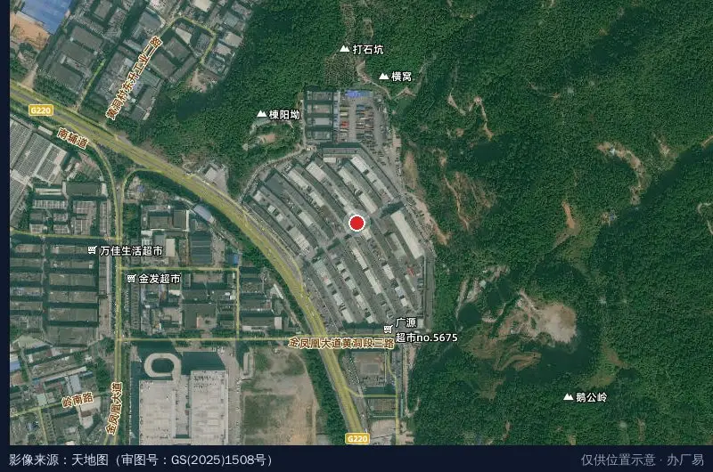 好友汇广源物流公路港卫星位置示意图