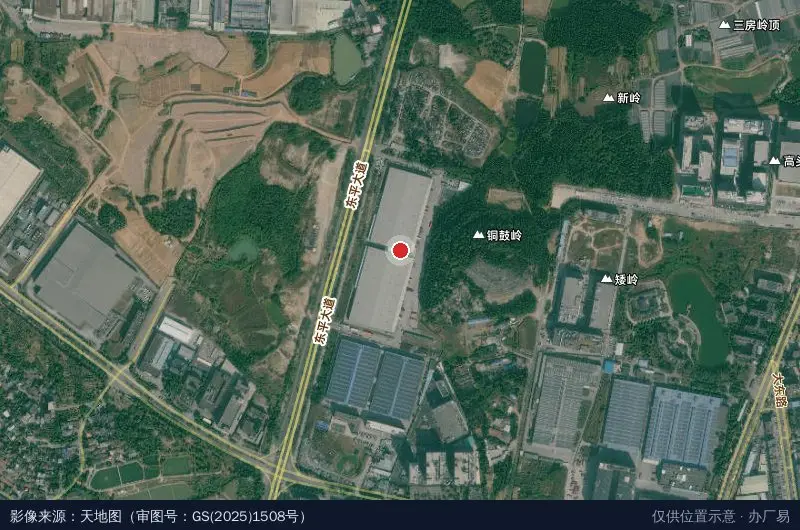 第一产业集团东莞常平物流园二期卫星位置示意图
