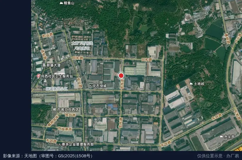 正昱产业园卫星位置示意图