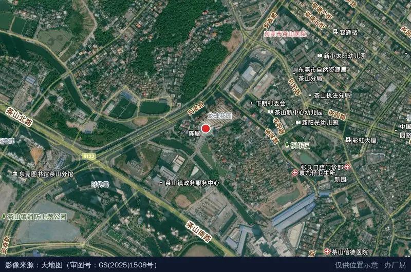 博创产业园卫星位置示意图