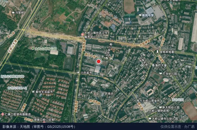 骏浩产业园卫星位置示意图