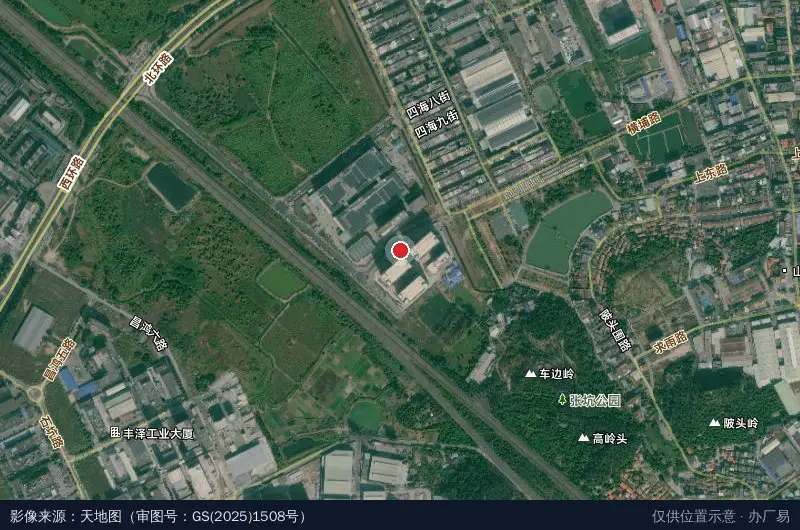 欧尚智能包装产业园卫星位置示意图