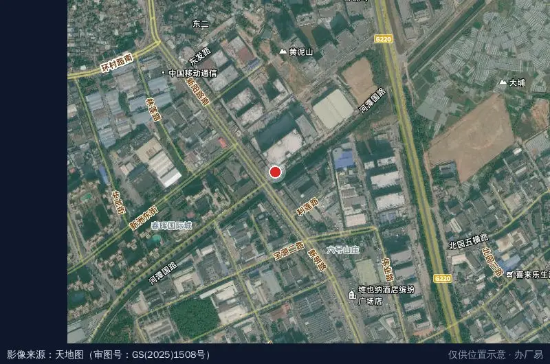 林村置业科创产业园卫星位置示意图