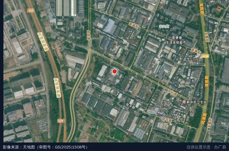 恒正产业园卫星位置示意图