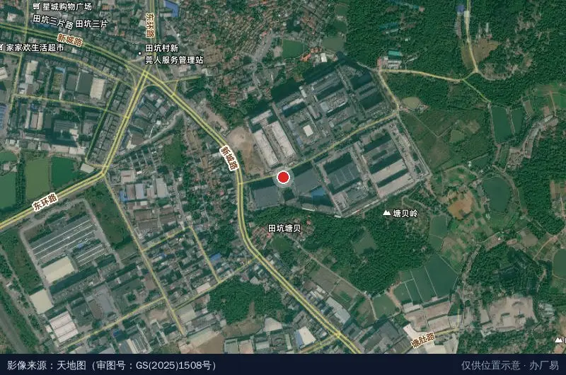 亿铭胜产业园卫星位置示意图