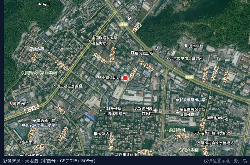 先锋产业园卫星位置示意图