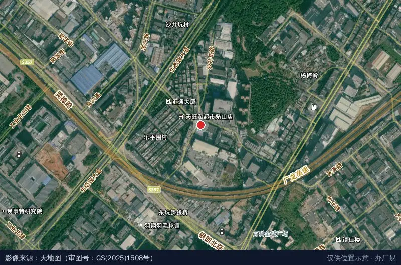 东立产业园卫星位置示意图