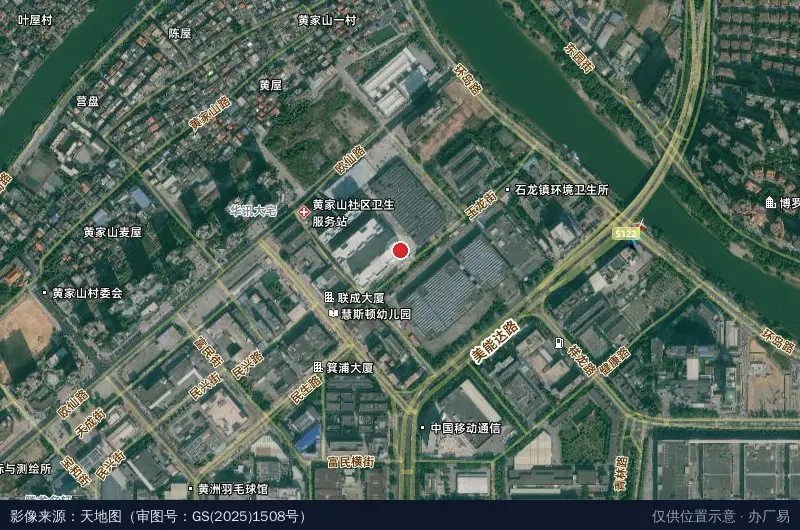 龙汇·智谷产业园卫星位置示意图