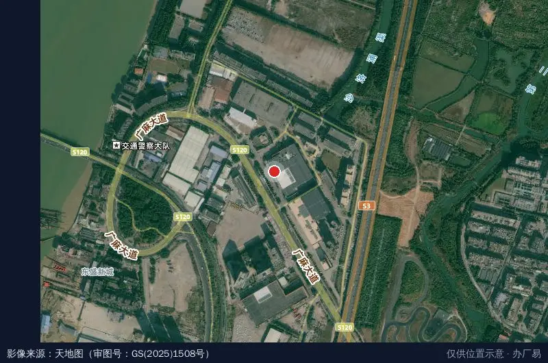 广联翔龙低空经济产业园卫星位置示意图