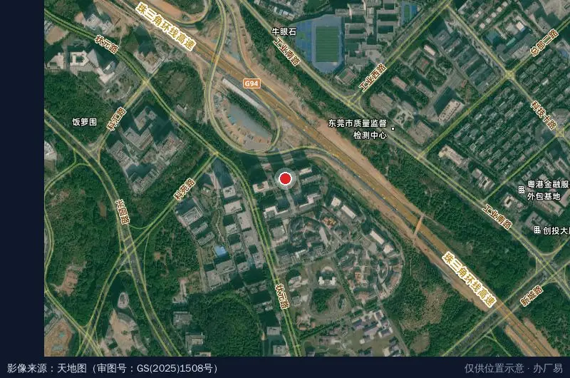 牛犇数字经济产业园卫星位置示意图