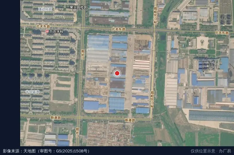 烟台新能智慧产业园(新港路园区)卫星位置示意图