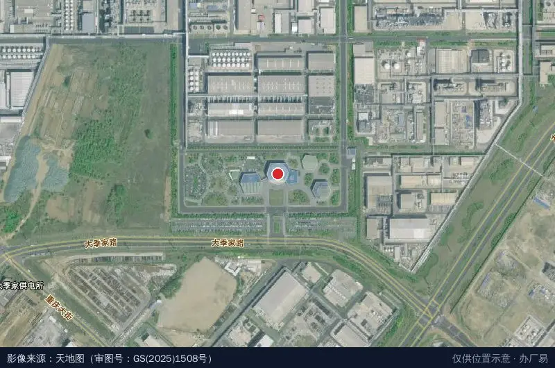 万华产业园区卫星位置示意图