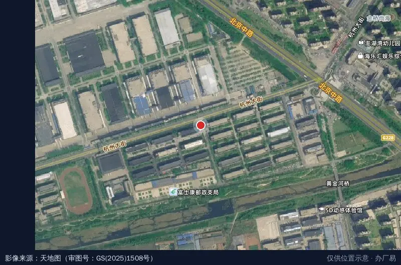 慧泓物业园区卫星位置示意图