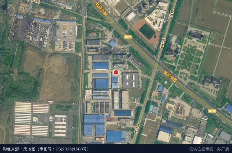 科泰工业园卫星位置示意图
