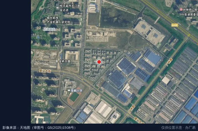 业达总部经济基地卫星位置示意图