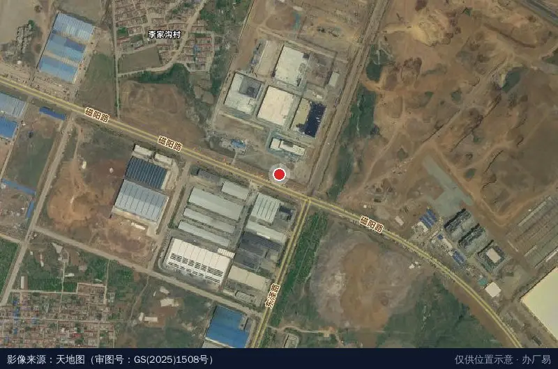 新能源汽车产业园一期(建设中)卫星位置示意图