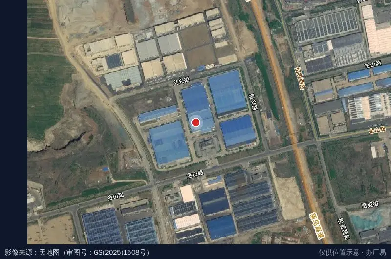 博世华域烟台工业园卫星位置示意图