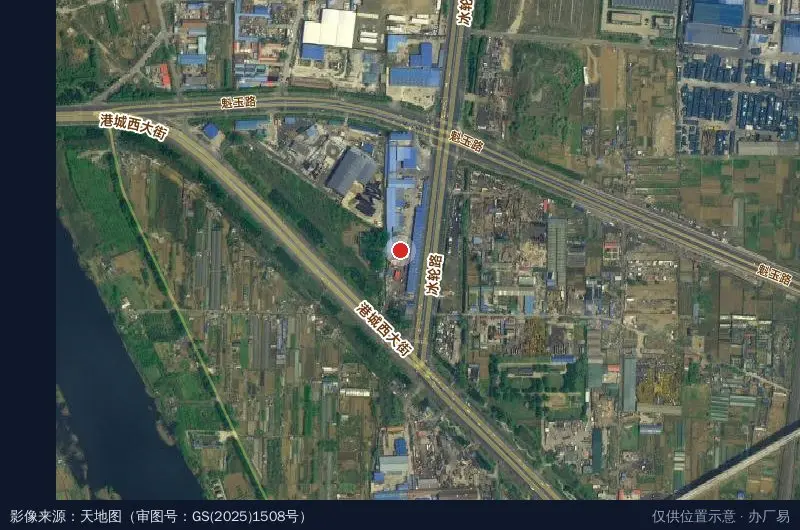 福昊物流园卫星位置示意图