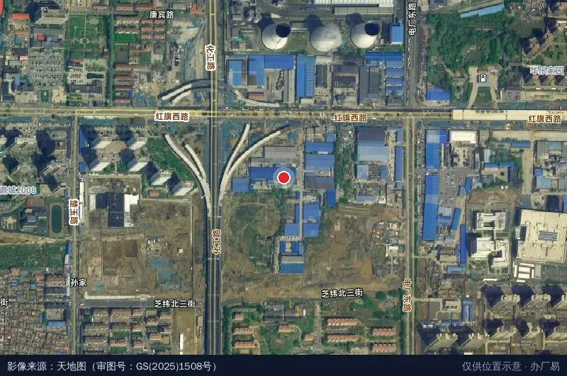 烟台齐丰工业园卫星位置示意图