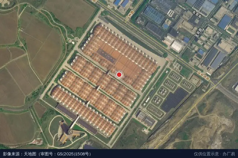 张裕工业园卫星位置示意图