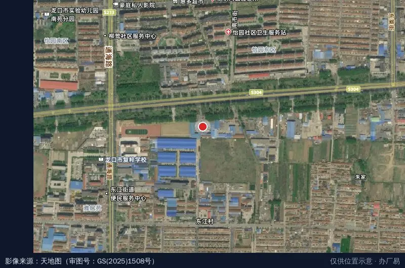 烟龙物流园卫星位置示意图