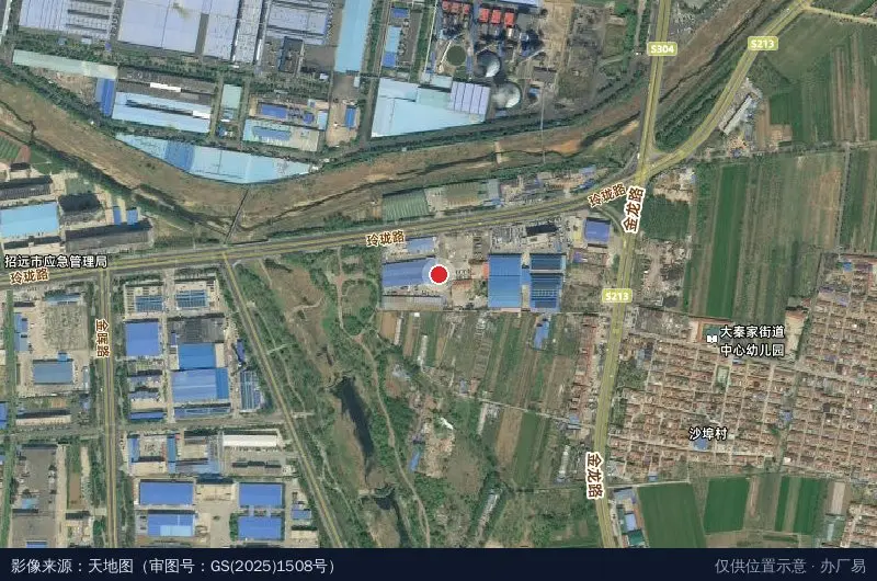 四海物流园卫星位置示意图