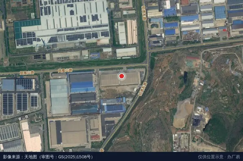 中瑞物流园卫星位置示意图