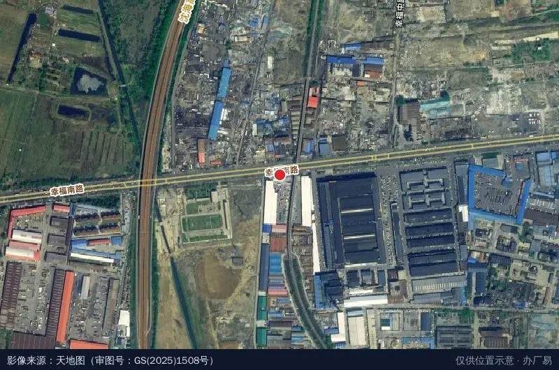 航达物流园卫星位置示意图