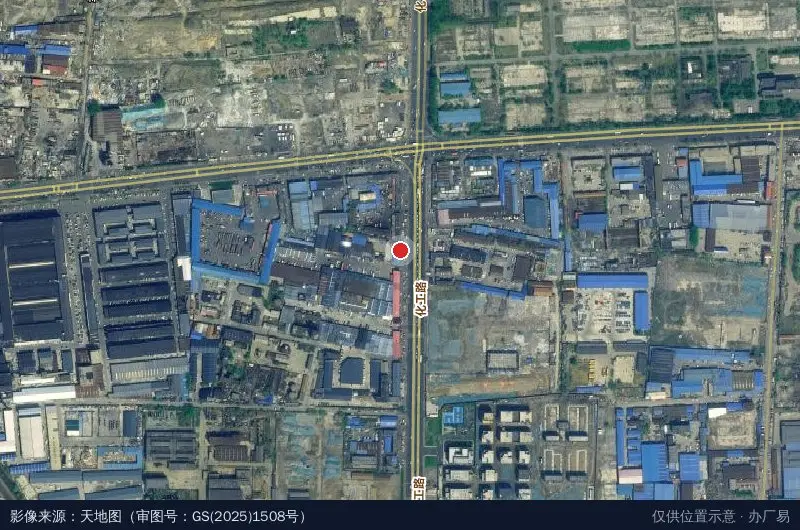 海越物流园卫星位置示意图