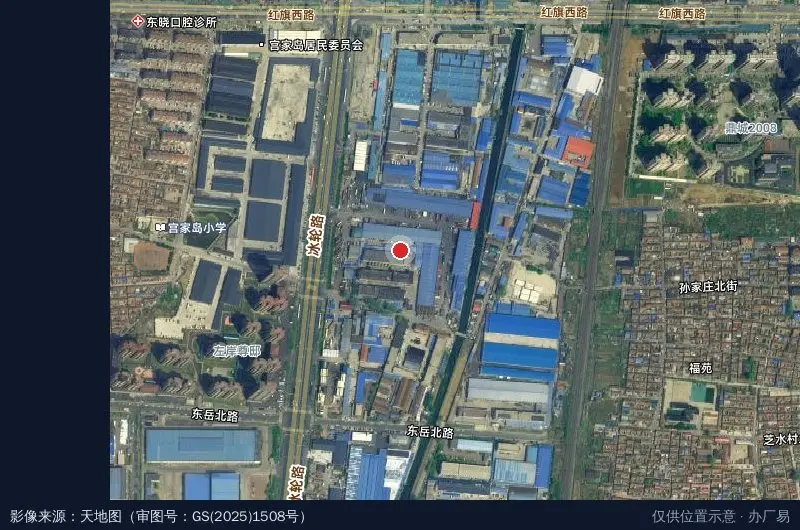 海兴物流园卫星位置示意图