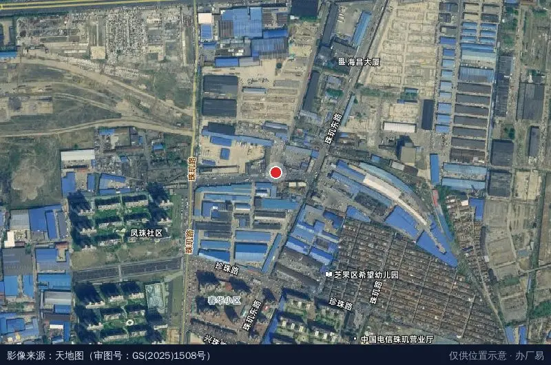 百大物流园区卫星位置示意图