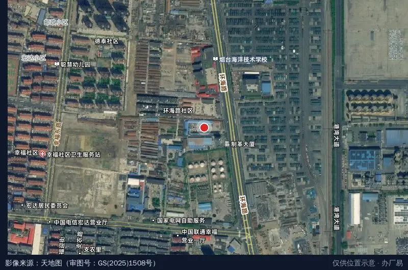 广捷物流园卫星位置示意图