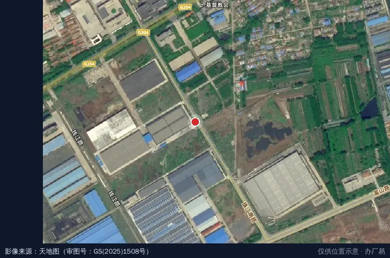 海尔莱阳厨电玻璃产业园卫星位置示意图