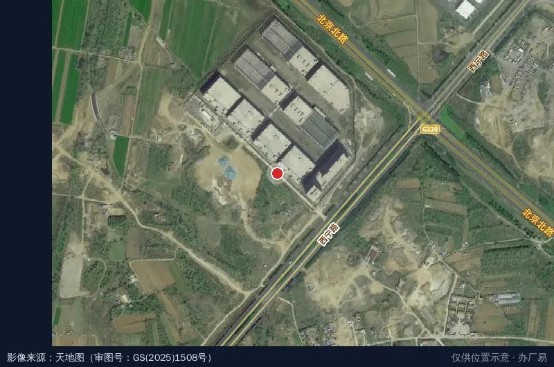 业达建筑开发通达产业园项目卫星位置示意图