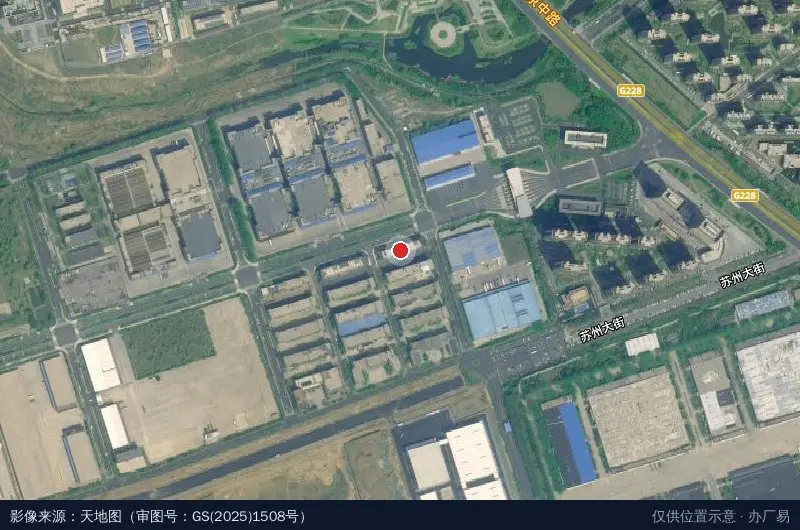 韩国中小企业产业基地卫星位置示意图