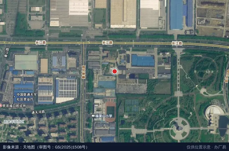 烟台低空智造产业园卫星位置示意图