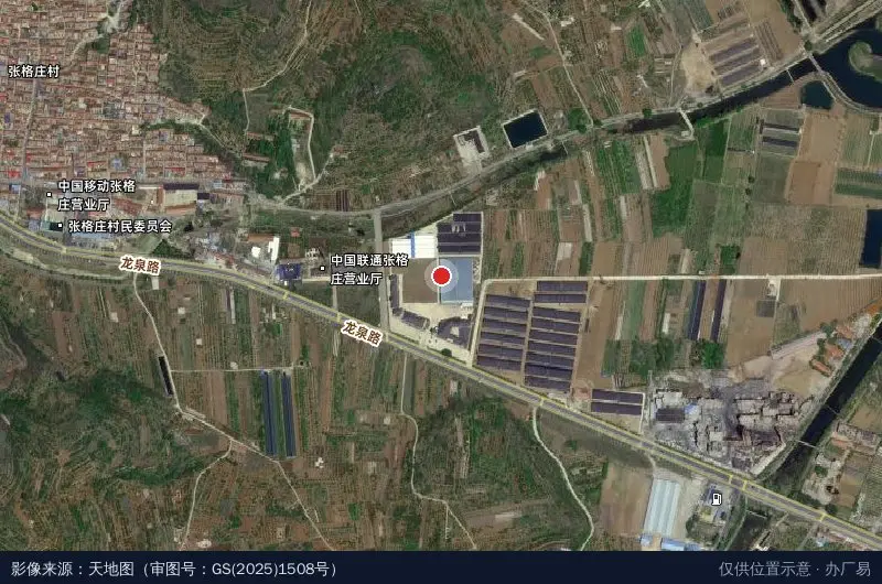 食用菌产业园卫星位置示意图