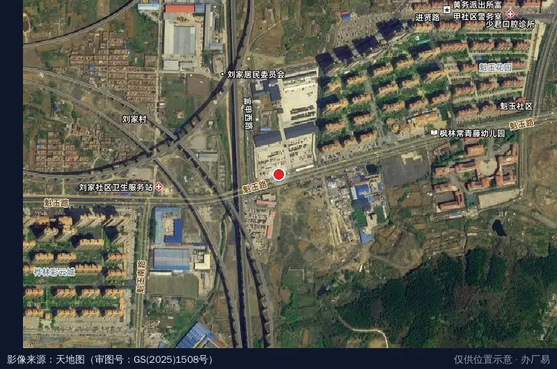 启辕汽车流通产业园卫星位置示意图