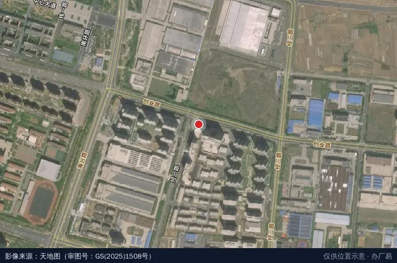 高新区数字孵化产业园卫星位置示意图