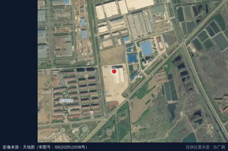 海阳中车时代绿色装备产业园卫星位置示意图