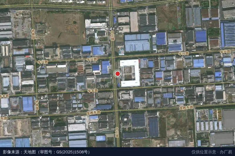 常安工业园卫星位置示意图