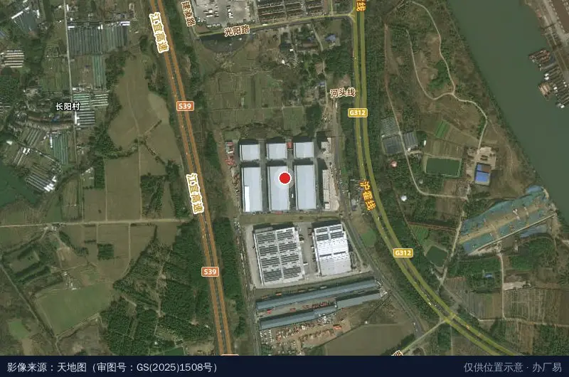 西太湖智慧物流产业园卫星位置示意图