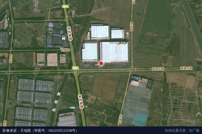 理想汽车常州零件产业园卫星位置示意图