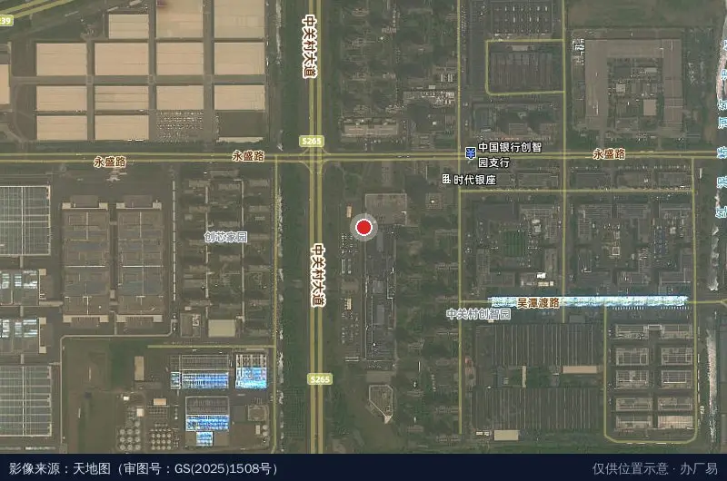 溧阳市人力资源服务产业园卫星位置示意图