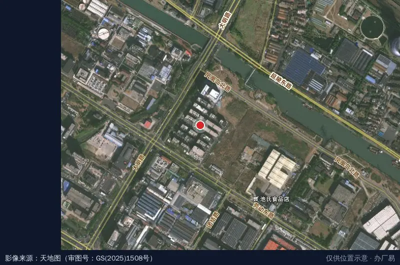 坤鼎常州天宁科技智造园卫星位置示意图