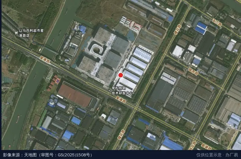 新运北港科技园卫星位置示意图