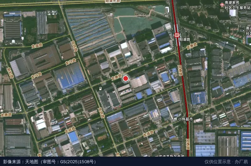木子兰时尚科技园卫星位置示意图