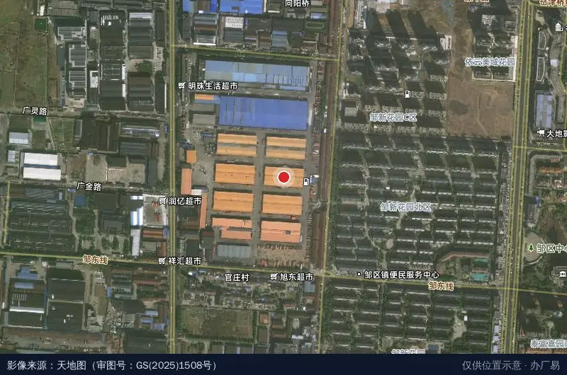 江苏志宏物流港3区卫星位置示意图